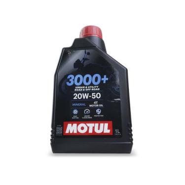 Imagem de Óleo Motul Motor 3000+ 20W50 Mineral Premium P/ Moto 4T 1L