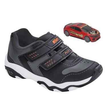 Imagem de Tênis Infantil Menino Kidy Play Carro Cinza 29, Cinza, 29