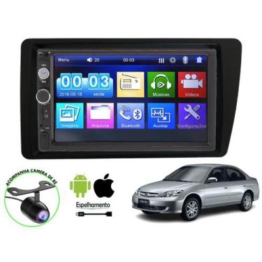 Imagem de Central Multimidia Honda Civic 2001 a 2006 Mp5 Bluetooth Usb Espelhame