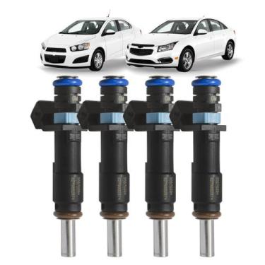 Imagem de 4x Bico Injetor Gm Cruze 1.8 / Sonic 1.6 16v Flex 55570284 - Siemens D