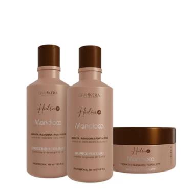 Imagem de Kit Damage Recovery Mandioca - 3 Produtos - Grankéra Profissional