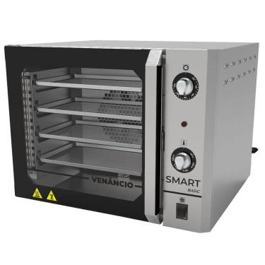 Imagem de Forno Industrial Convector Venâncio Elétrico Smart Basic 4 Esteiras Inox 127v FCSB4E 56640