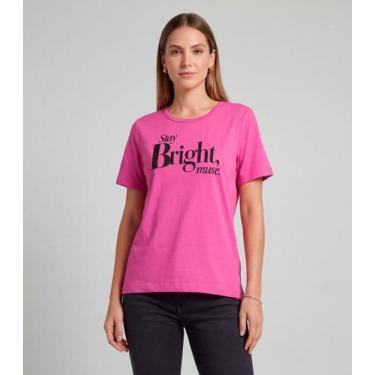Imagem de Blusa Feminina Com Estampa Infinita Cor Rosa, M, Rosa
