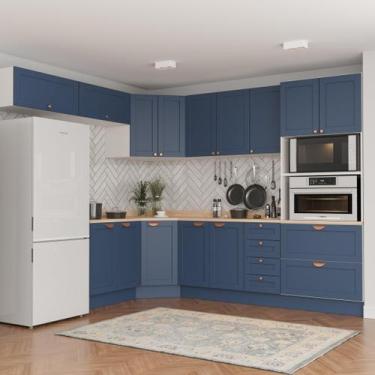 Imagem de Cozinha Modulada 8 Peças 1 Tampo 4 Aéreos 3 Balcões e Torre Quente Ari