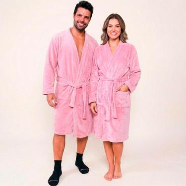 Imagem de Roupão Adulto Microfibra Benévola Antialérgico Feminino e Masculino Ma