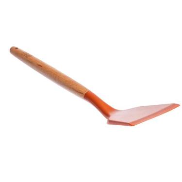 Imagem de Espátula Reta Cucina de Silicone Cabo Madeira Faia Terracota -Fracalan