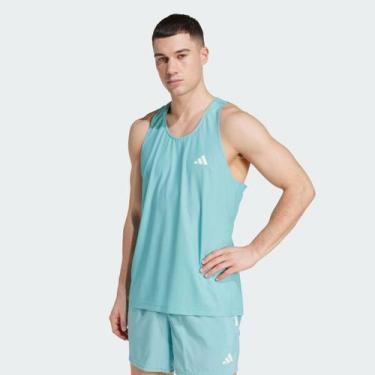 Imagem de Regata Adidas Own The Run Logo Azul, EG
