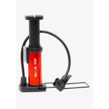 Imagem de Bomba Ar De Pé Portatil Gta 80psi Para Bicicleta Aro 29 E 26 Cor Verme