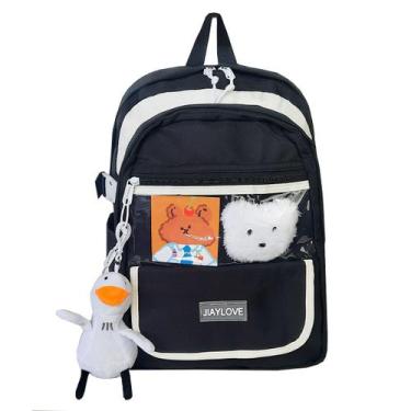 Imagem de Mochila Bolsa Feminina Escolar Fofa Linda Kawaii Impermeável - KLIZZ, 