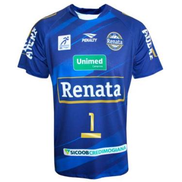 Imagem de Camisa Vôlei Renata 2026 Azul Bruno Masculina, G1