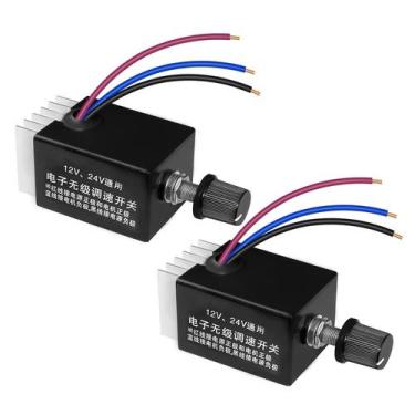 Imagem de Controlador de velocidade do motor Tnuocke 12V/24V DC Stepless Regulat