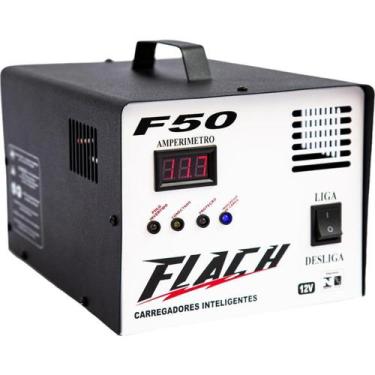 Imagem de Carregador De Bateria com Aux. de  Partida Bivolt F50 12v  Flach