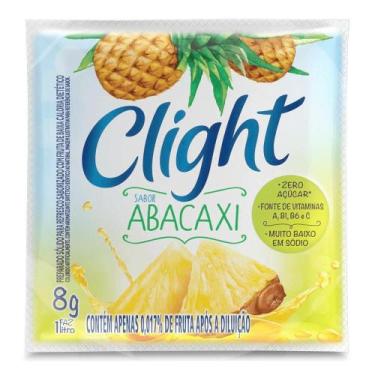 Imagem de Refresco em Pó Sabor Abacaxi Sem Açúcar Clight 8g