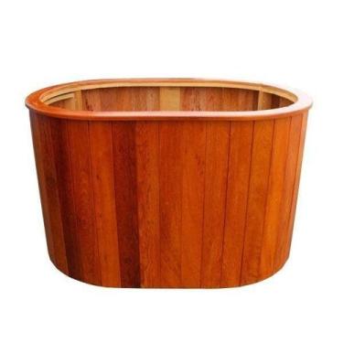 Imagem de Deck de Madeira Ouro Fino para Ofurô Heatiro Duplo Marrom