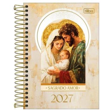 Imagem de Agenda Devocional Católica 2027 M6 208 folhas Tilibra Cor:Sagrado Amor