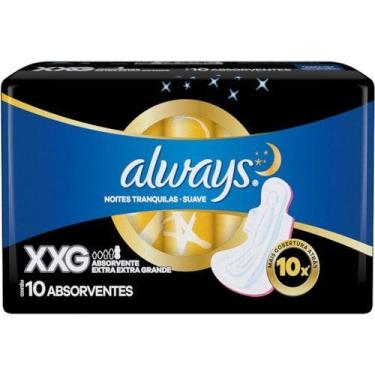 Imagem de Absorvente always noturno 40cm c/ 10 unid