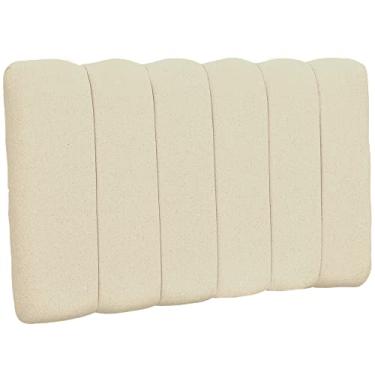 Imagem de Cabeceira Cama Box Painel Solteiro 100 cm Dubai W01 Linho Cru - Lyam Decor