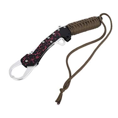 Imagem de Cortador de linha trançada, alicate de pesca anticorrosão, liga de alumínio portátil durável com cordão para pesca no gelo para pesca em barco