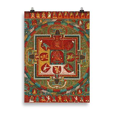 Imagem de Pôster de papel fosco aprimorado Rubino ed Yoga India (cm)