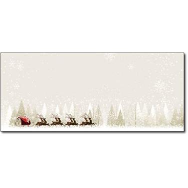 Imagem de Envelopes de Natal #10 Tamanho da letra – 80 Envelopes de Feriado, Santa & Reindeer, 9.5" x 4.125"