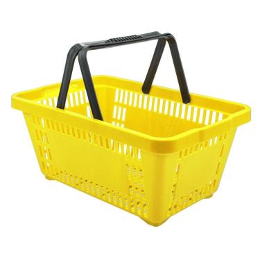 Imagem de Cesto de Compras D100 Dellaplast 16l 45x29x19 Amarelo