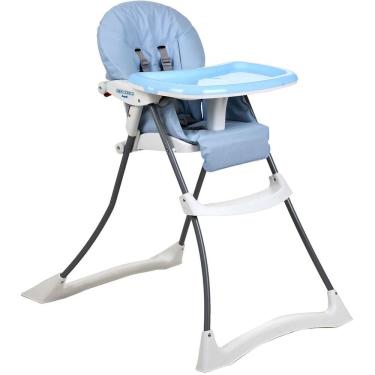 Imagem de Cadeira de Refeição Infantil Reclinável Papa & Soneca De 6 a 36 Meses Baby Blue Burigotto