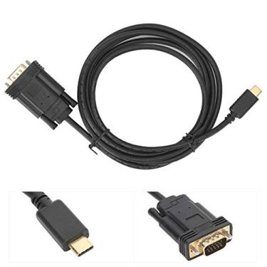 Imagem de ASHATA Adaptador de cabo USB C para VGA, cabo tipo-C para VGA para iMac Pro para Lenovo Yoga 910 para Dell XPS 13-9350-R1609 para Asus GA-Z170X para Lenovo P50 para laptop Samsung, 6 pés, 1,8 m