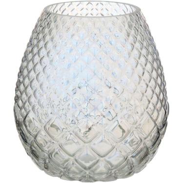 Imagem de ORIGAN VASO 18x17x17cm VIDRO FURTA-COR LUSTRADO
