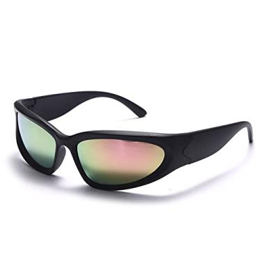 Imagem de Óculos de sol polarizados femininos masculinos design espelho esportivo de luxo vintage unissex óculos de sol masculinos motorista tons óculos uv400,5, como mostrado
