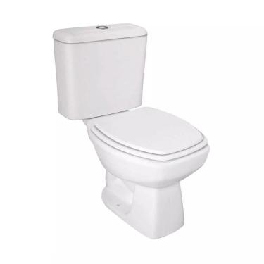 Imagem de Kit Vaso Sanitário com Caixa Acoplada Incepa Thema Branco Acionamento Duplo 3/6L
