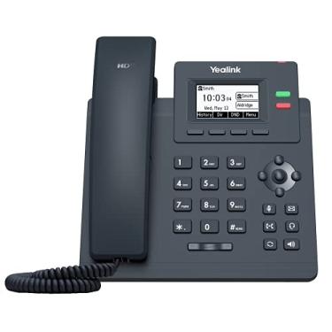 Imagem de Yealink Telefone IP T31G, 2 contas VoIP. Exibição gráfica de 2,3 polegadas. Gigabit Ethernet de porta dupla, 802.3af PoE, adaptador de alimentação não incluído (SIP-T31G)