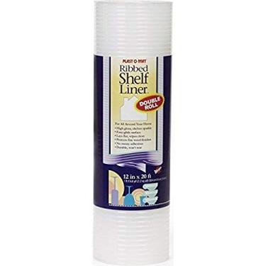 Imagem de Warp Brothers Forro de prateleira Warp'S Plast O Mat canelado 30,48 cm L X 6,08 m G não adesivo transparente (1)