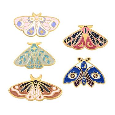 Imagem de 5 Peças Linda Mariposa Liga Ornamentos Coleção Emblemas Animais Série Inseto Broches para Acessórios