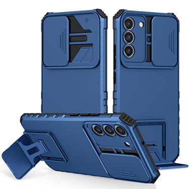 Imagem de Para Samsung S22 Ultra S 22 5G Premium Back Case Slide Window 360 Capa Protetora para Samsung Galaxy S22 Plus Capa Bumper Etui S22 + (Azul, Samsung S22 Plus)