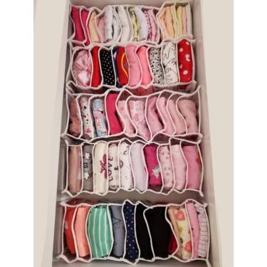 Imagem de Organizador Colmeia  para Body  bebê  kit com 15 unidades (tamanho 15X40X10)