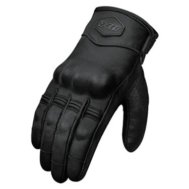 Imagem de Luva X11 9152 Route 2 Cano Curto em Couro Com Proteção Motociclista Motoqueiro, Preto
