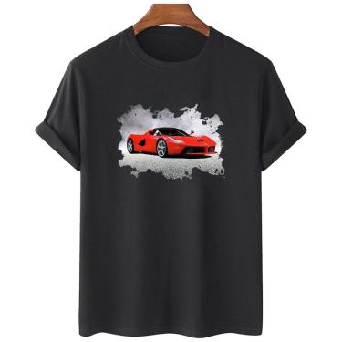 Imagem de Camiseta feminina algodao Ferrari LaFerrari Carro Famoso