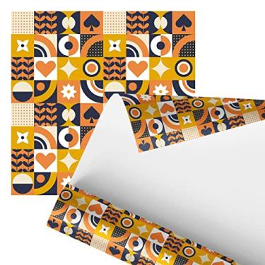 Imagem de Papel De Parede Adesivo Abstrato Ícones Coloridos 2,80m