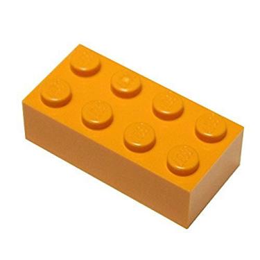 Imagem de LEGO Parts and Pieces: Orange (Bright Orange) 2x4 Brick x50