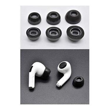 Imagem de Pontas de substituição de 2 pares de espuma de memória Zotech para Apple Airpods Pro, Preto, S/M/L