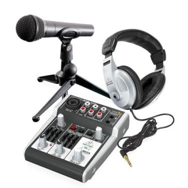 Imagem de Kit Interface De Audio Behringer Podcastudio 2 Usb Para Studio