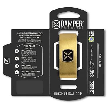Imagem de DAMPER EM COURO E TAG EM METAL DOURADO METALICO DMMD02 - IBOX