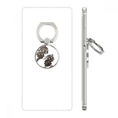 Imagem de Suporte de anel de telefone Monstro Cinco Goblins estilo chinês, suporte de laço ajustável