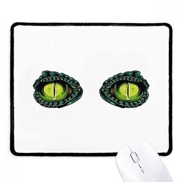 Imagem de Mousepad de borracha para decoração de olhos de crocodilo com borda costurada