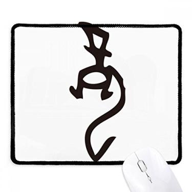 Imagem de Bones Inscriptions Mouse pad dragão do zodíaco chinês borda costurada tapete de borracha para jogos