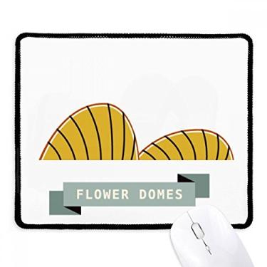 Imagem de Mousepad Singapore Flower Domes Landmark borda costurada tapete de borracha para jogos