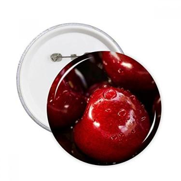 Imagem de Imagens de frutas vermelhas temperadas de cereja, pinos redondos, botões, decoração de roupas, 5 peças, presente
