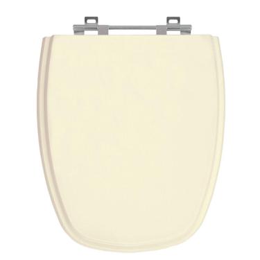 Imagem de Assento Sanitário Monte Carlo Creme Tampa para Vaso Deca de Madeira Laqueada 