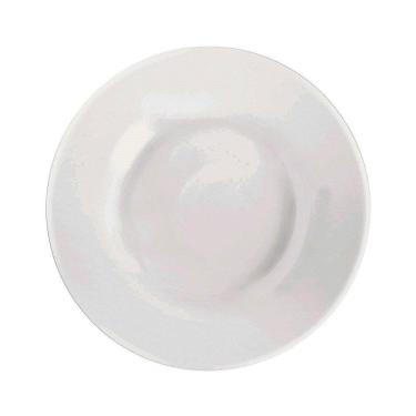 Imagem de Conjunto de Pratos Fundos Nadir Vidro Branco Opaline Menu 24 peças