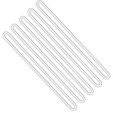 Imagem de Pacote com 100 etiquetas de identificação de bagagem de plástico transparente de 15 cm para cartões de visita ou foto